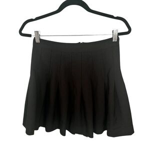 Love Tree Black High Waisted Pleated Mini Skirt Medium